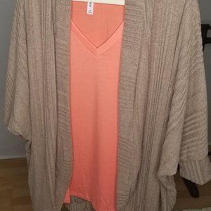 Mocha Banded Cardigan